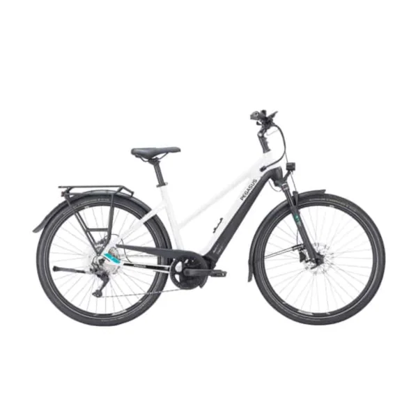 Pegasus Premio EVO 10 Lite 625 E-Bike Trekkingrad Trapez 28″ weiß 45 cm