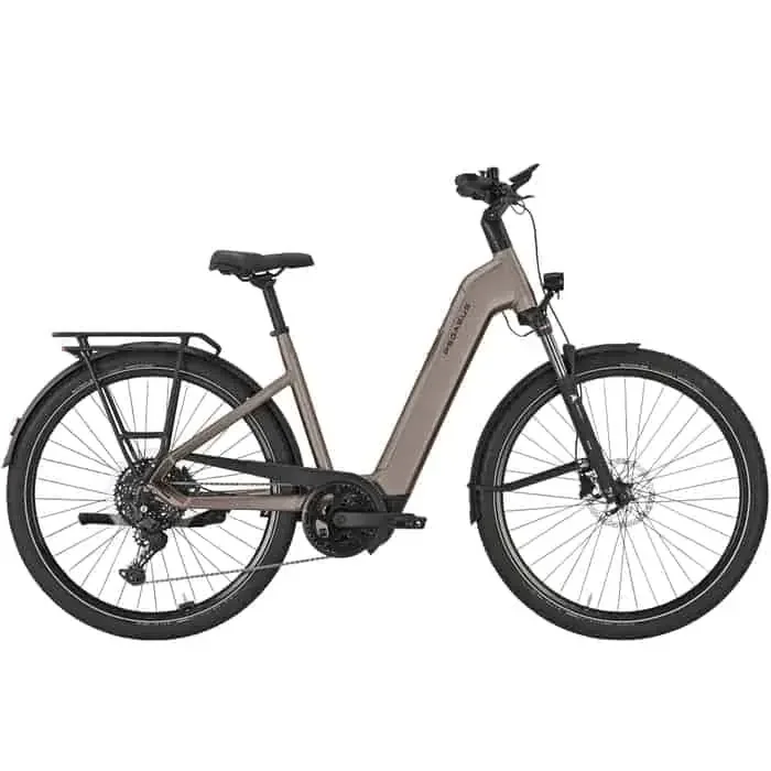 Pegasus Premio EVO 10 Lite E-Bike Trekkingrad 28″ Tiefeinsteiger bronze L = 55 cm