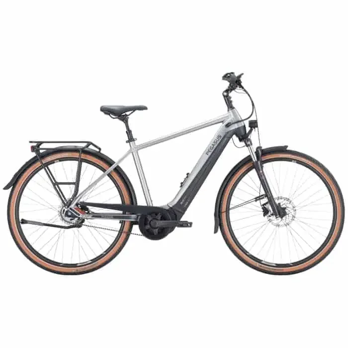 Pegasus Premio EVO 5F Belt E-Bike City Bike Herren 28″ silber 50 cm