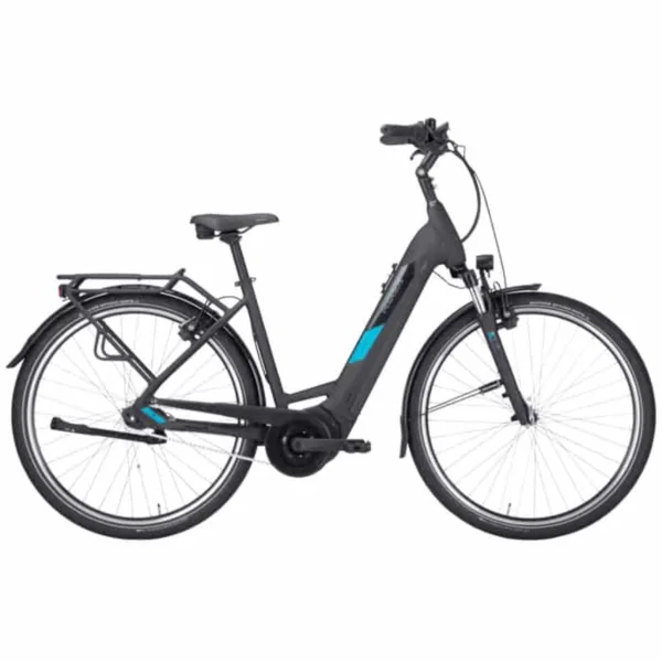 Pegasus Solero Evo 7R Plus E-Bike City Bike Tiefeinsteiger 28″ schwarz