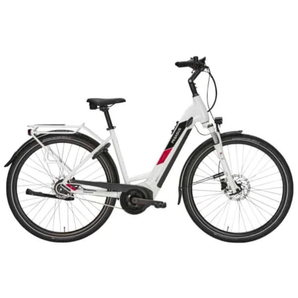 Pegasus Solero Evo 8F E-Bike City Bike Tiefeinsteiger 28″ weiß 55 cm