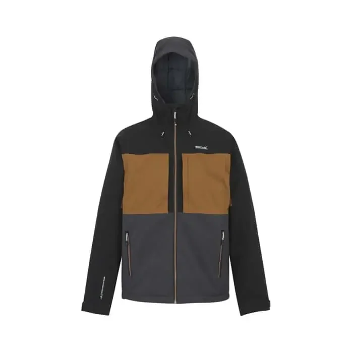 Regatta Maland Insulated warme Regenjacke braun-schwarz-grau XL
