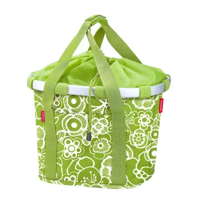reisenthel Bikebasket Fahrradkorb vorne für KLICKfix Lenkeradapter (fleur green)