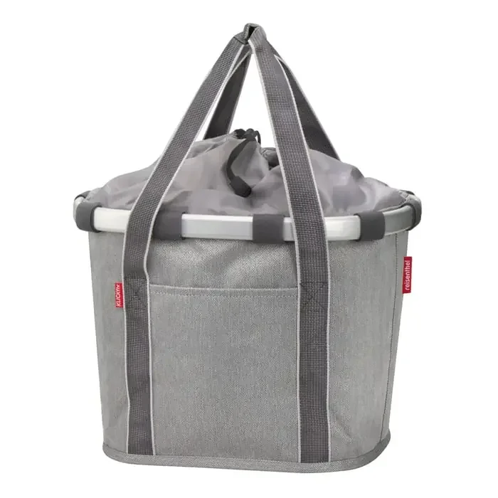 reisenthel KLICKfix Bikebasket Fahrradkorb vorne heringbone gray