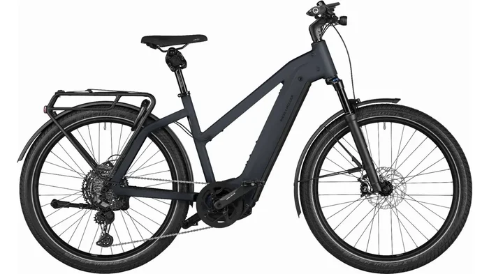 Riese & Müller Charger4 Mixte GT touring 750 Wh E-Bike Trapez 27,5″ storm blue matt 46 cm