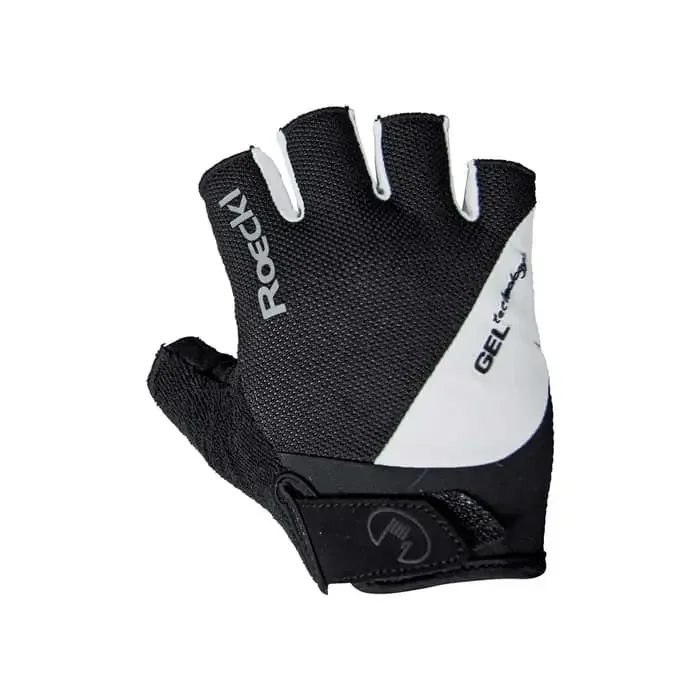 Roeckl Gel Fahrrad Handschuhe kurz schwarz-weiß 8
