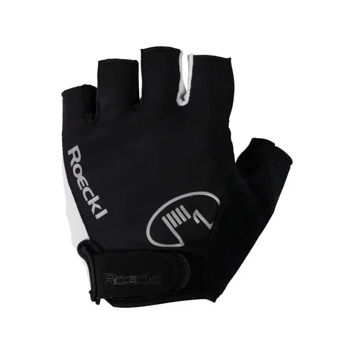 Roeckl Heidelberg Fahrrad Handschuhe kurz schwarz-weiß 10,5