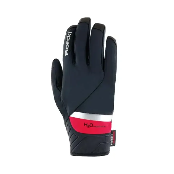 Roeckl Ranten 2 Waterproof Fahrrad Handschuhe lang schwarz-rot 8