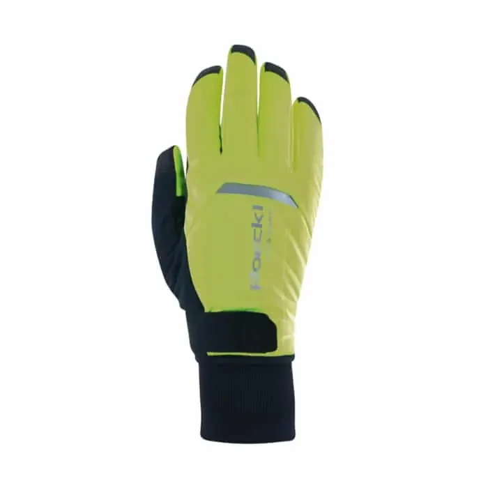 Roeckl Villach 3 Primaloft Extra Warm Fahrradhandschuhe Winter neongelb 8