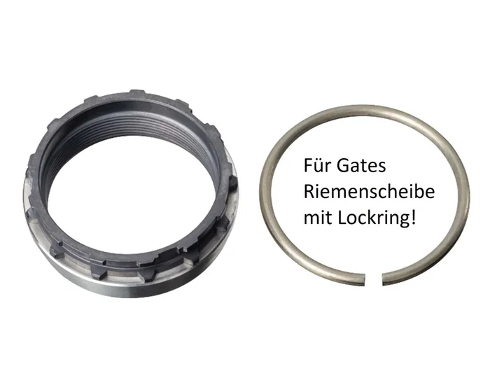 Rohloff Steckritzel-Adapter mit Aluminium Lockring für Splined Carrier L Gates