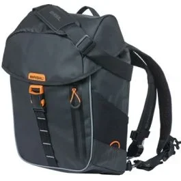 Rucksack Basil Miles Tarpaulin 17 Liter 31 x 17 x 44 cm – Schwarz/Orange