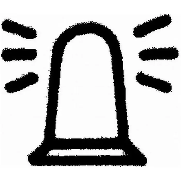 SCHILD für ETIKETT für SKALA Rundumkennleuchte