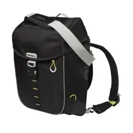 Schultertasche Basil Miles Daypack 16 Liter 33 x 17 x 41 cm – Schwarz/Lime