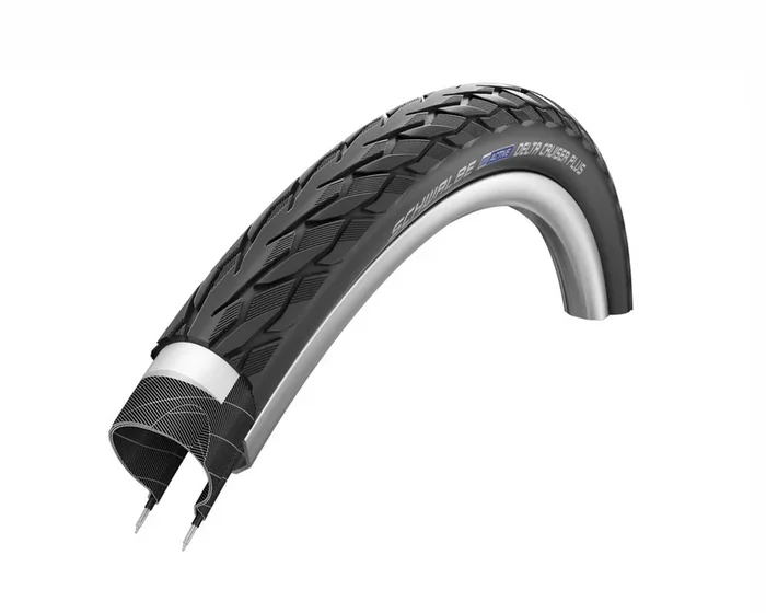 Schwalbe Delta Cruiser Plus 28 Zoll City-Reifen TwinSkin Reflex Active | schwarz