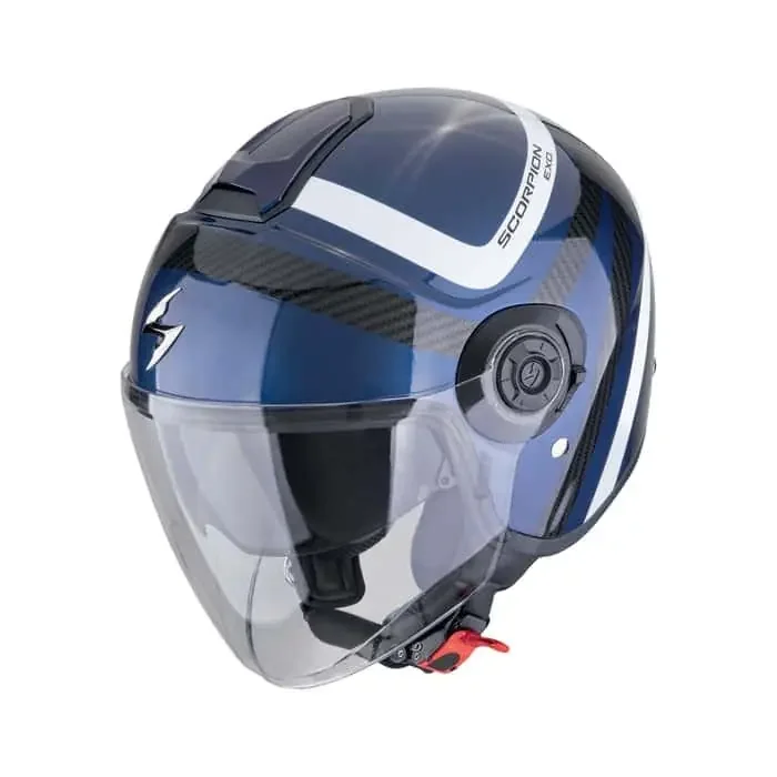 Scorpion Exo City II Riva Motorrad Jethelm blau L