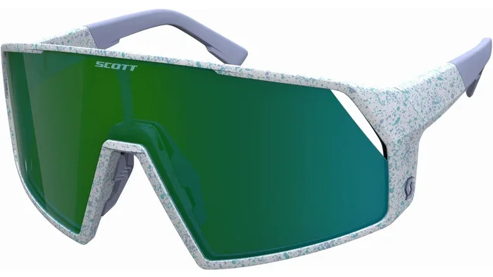 Scott Pro Shield Sonnenbrille terrazzo white/green chrome