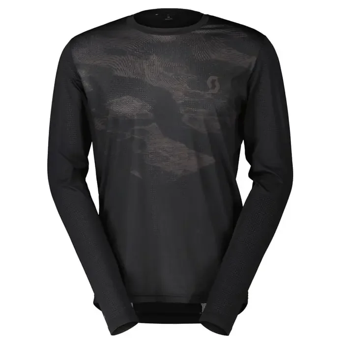 Scott Trail Flow LS Rad Shirt langarm Herren schwarz M