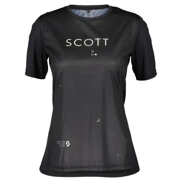 Scott Trail Flow S/SL Rad Shirt kurzarm Damen schwarz S
