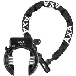 Set Ringschloß Axa Solid Plus + Kettenschloß Axa Linq City 100/7 – Schwarz