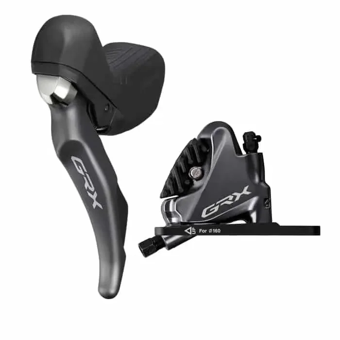 Shimano GRX ST-RX810 Schaltbremshebel & BR-RX810 Scheibenbremse 11-fach Hinterrad (rechts)