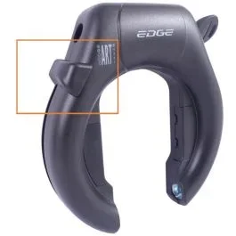 Slotknop Edge Marmo ringslot – zwart