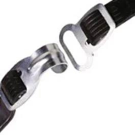 Spanngurt Gepäckträger Bibia mit Haken / Öse 50 cm – Schwarz