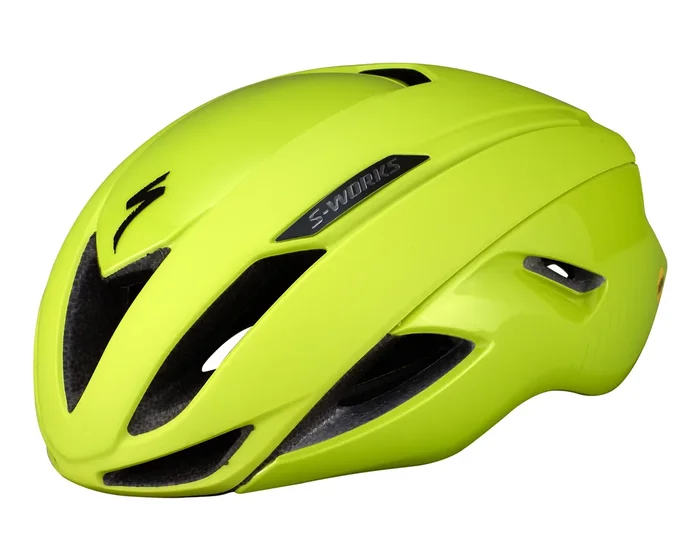 Specialized S-Works Evade Rennrad Helm ANGi ready & MIPS | hyper green