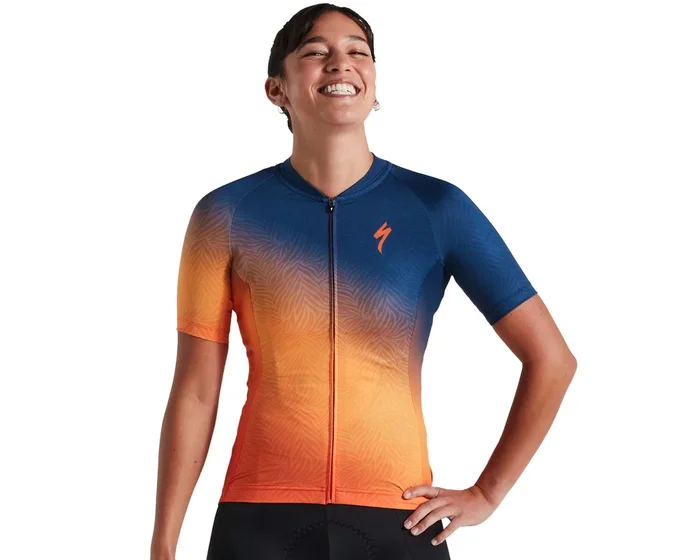 Specialized SL Damen Trikot kurzarm | orange sunset-dark blue