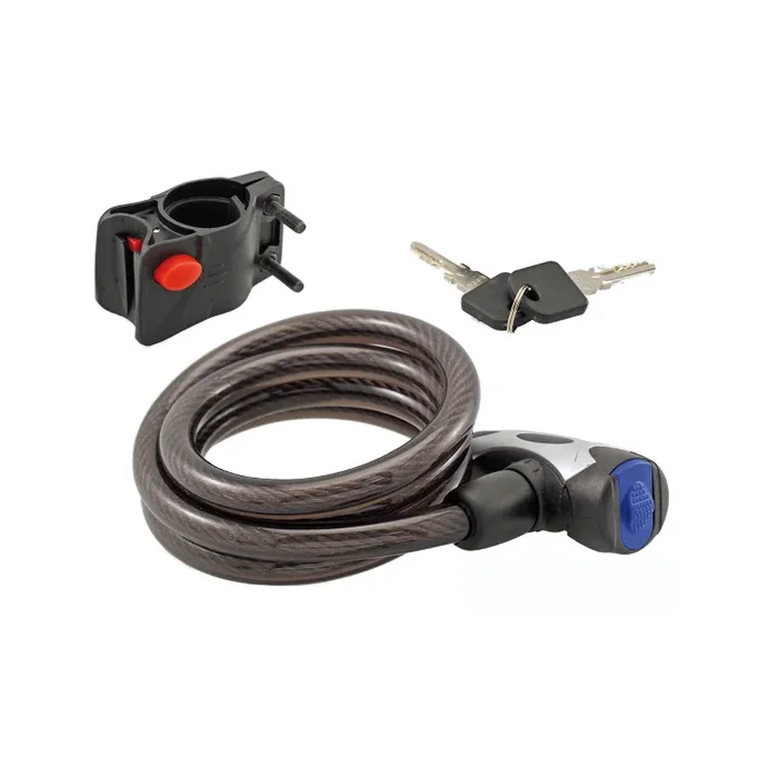 Spiral cable lock Ø 12 – 800mm black