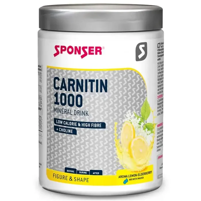 Sponser Carnitin 1000 Mineral Drink Elektrolyte-Pulver (400 g)