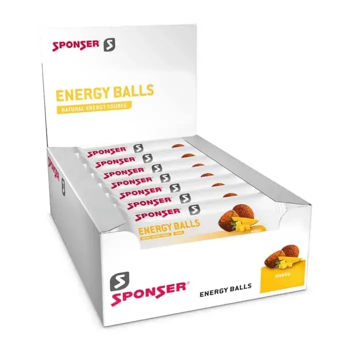 Sponser Energy Balls Energiebällchen Box (18 x 45 g) Mango