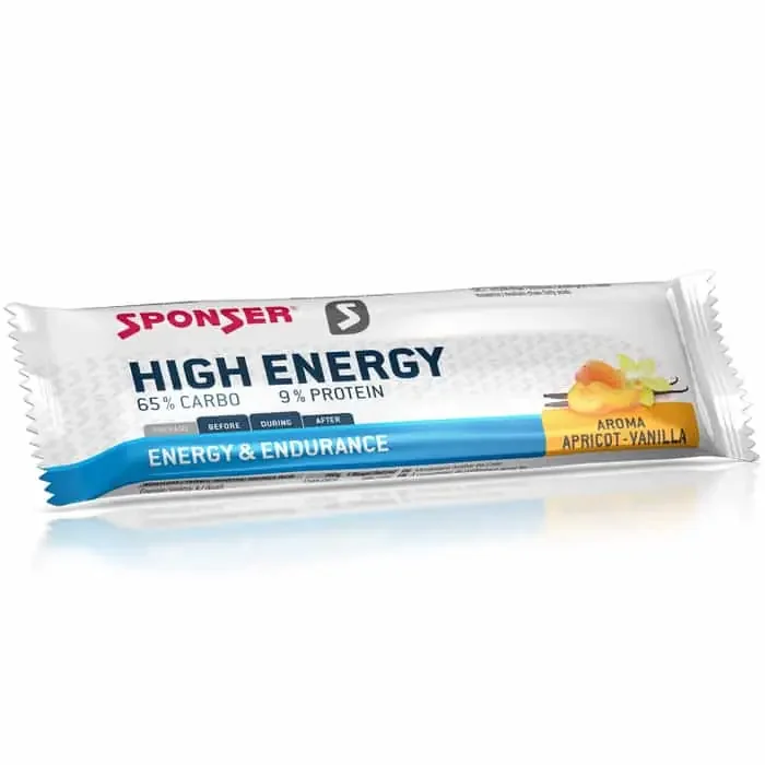 Sponser High Energy Bar Energieriegel (45 g) Aprikose-Vanille