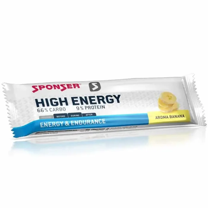 Sponser High Energy Bar Energieriegel (45 g) Banana