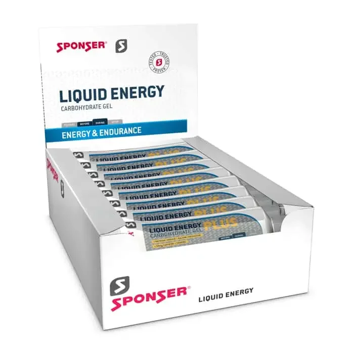 Sponser Liquid Energy Plus Energie-Gel Tube Box (18 x 70 g) Neutral
