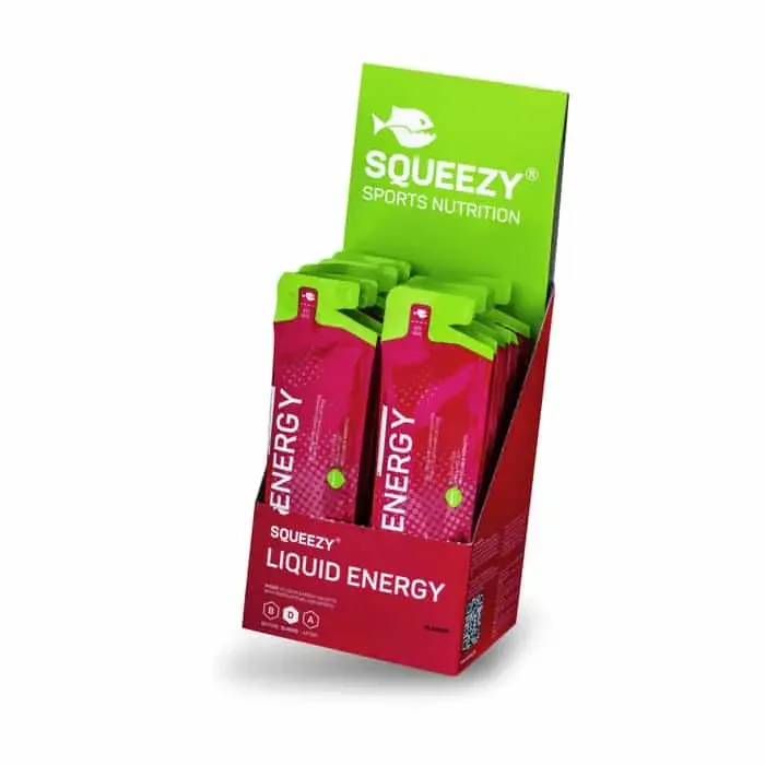 Squeezy Liquid Energy Gel vegan Box (12 x 60 ml) Wassermelone