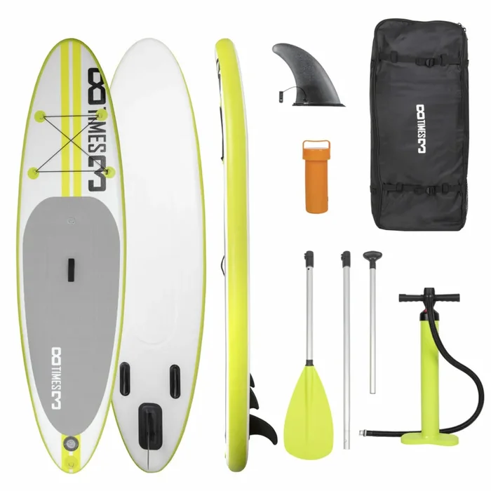 SUP Stand-Up-Paddle Board Set 2022 inkl. Sitz und Pumpe und Reparaturset und Paddel von CRANE