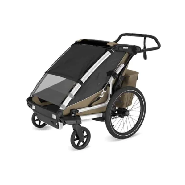 Thule Chariot Cross 2 single Fahrradanhänger Kinder braun braun