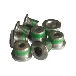 Truvativ Kettenblattschrauben für SRAM XX (4×2 Stück | M8/M10 | silber)