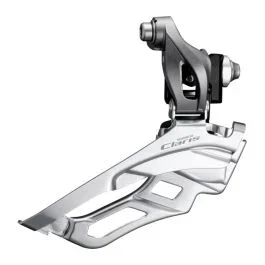 Umwerfer 3 x 8 fach Shimano Claris FD-R2030 ø34,9 mm Schelle mit Adapter ø31,8/28,6 mm / Down-Pull 63-66° Winkel 46-52Z – Grau