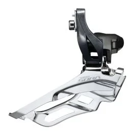 Umwerfer 3 x 9-fach Shimano Sora FD-R3030 Anlöt / Down-Pull 63-66° – Schwarz/Silber