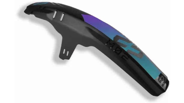 Unleazhed M02 Mudguard Big Decal Logo Skin unsplash 1 pcs 4 formcut flipflip violet-blue