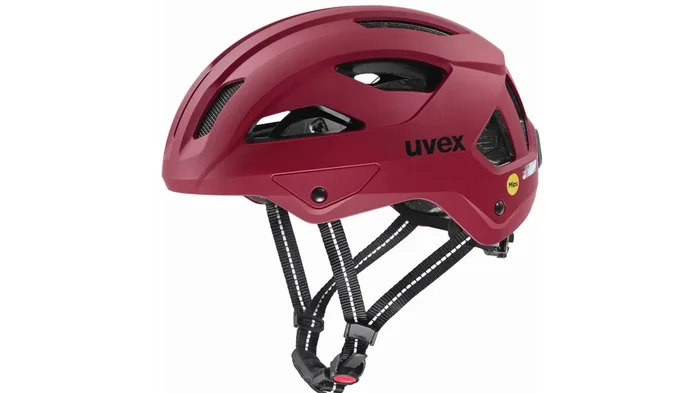 Uvex City Stride Mips Helm ruby red matt