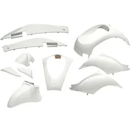 Verkleidungsset 10-Teilig Edge für Sym Mio – Weiß Metallic