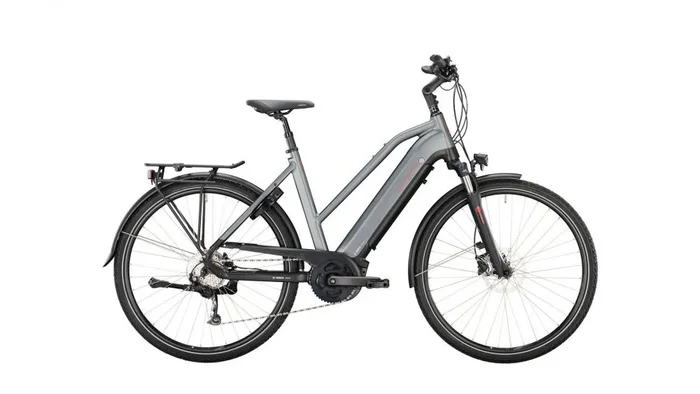 VICTORIA Elektro-Trekkingrad „eTrekking 12.6″ Mod. 22, Trapez, 28“, carbonite grey matt, 1×9-Gang SHIMANO „Alivio“, 48cm
