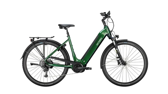 Victoria Tresalo 12 2023 Trekking-E-Bike Bosch (625 Wh) Wave für Damen 28″/48 cm/S emerald green