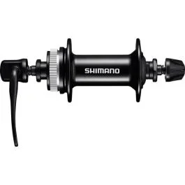 Vorderradnabe 8/9/10 fach Shimano FH-MT200-B – 36 Löcher Center Lock Bremsscheibenmontage – Schwarz