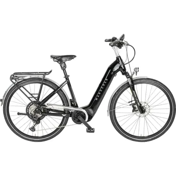 Wanderer E-Tourer I-12 E-Bike Trekkingrad Tiefeinsteiger 28″ schwarz 53 cm