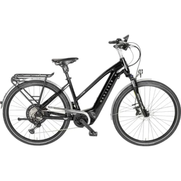 Wanderer E-Tourer I-12 E-Bike Trekkingrad Trapez 28″ schwarz 53 cm