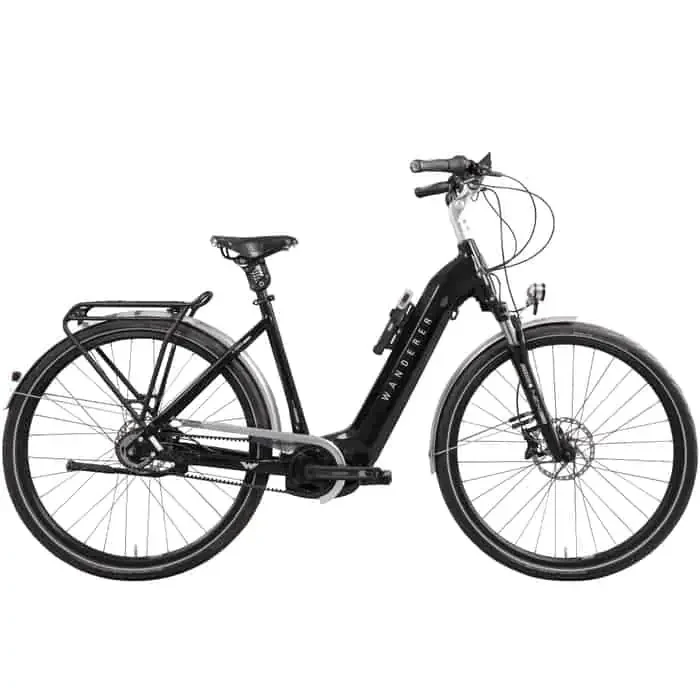 Wanderer E-Tourer I-F5 E-Bike Trekkingrad Tiefeinsteiger 28″ schwarz 57 cm