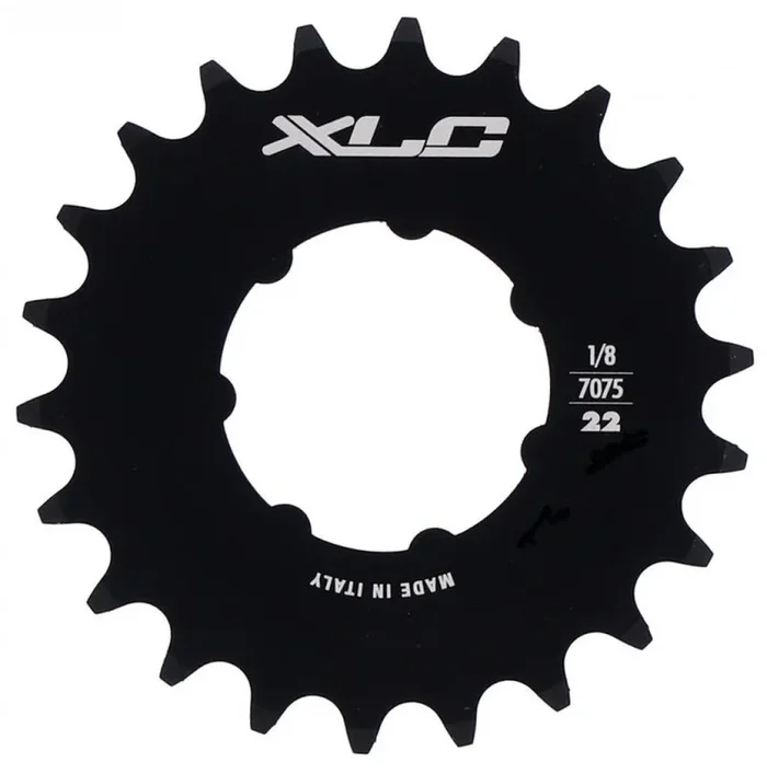 XLC Single Speed Ritzel 1/8″,22 Zähne schwarz